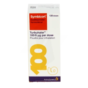 Symbicort Turbuhaler 100 Microgrammes/6 Microgrammes Par Dose, Poudre Pour Inhalation