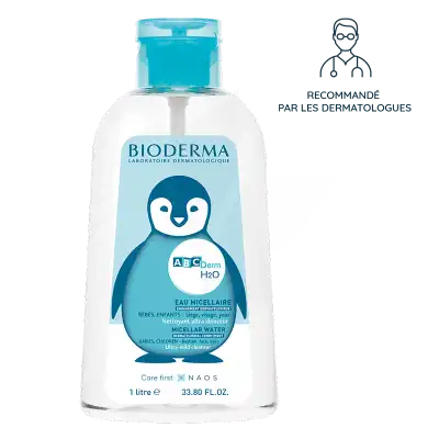 Bioderma Abcderm H2o Eau Micellaire Nettoyante Bébé & Enfant Peau Sèche 1l à Noisy-le-Roi