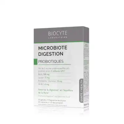 Biocyte Microbiote Digestion Gélules B/30 à JOINVILLE-LE-PONT