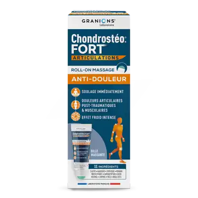 CHONDROSTEO + FORT ROLL-ON GEL ANTI-DOULEUR 50ML