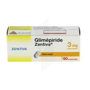 Glimepiride Zentiva 3 Mg, Comprimé