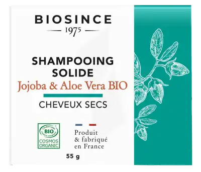 Biosince 1975 Shampooing Solide Jojoba Aloé Vera Bio 55g à MIRAMONT-DE-GUYENNE