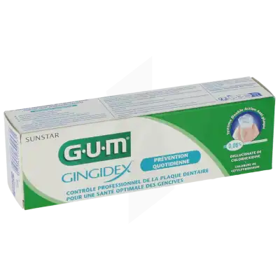 Gum Gingidex Dentifrice Protection Gencives T/75ml à Courbevoie