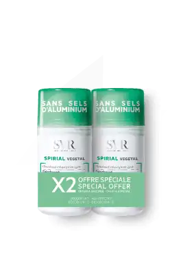 Svr Spirial Déodorant Végétal Sans Sels D'aluminium Roll-on Duo 50ml à AIX-EN-PROVENCE