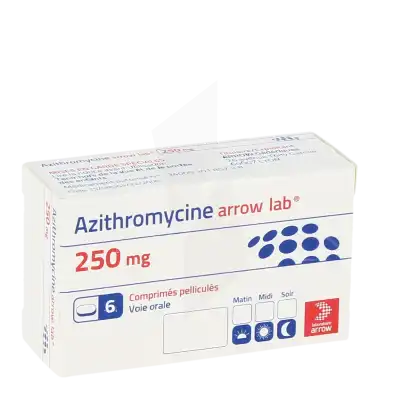 Azithromycine Arrow Lab 250 Mg, Comprimé Pelliculé à FLEURANCE