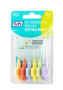 Tepe Brossettes Interdentaires Extra Souples Assortiment Toutes Tailles (orange-violet) à Rueil-Malmaison