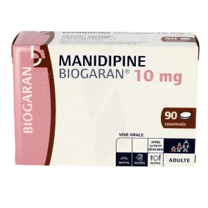 Manidipine Biogaran 10 Mg, Comprimé