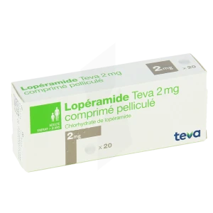 Loperamide Teva 2 Mg, Comprimé Pelliculé
