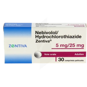 Nebivolol/hydrochlorothiazide Zentiva 5 Mg/25 Mg, Comprimé Pelliculé