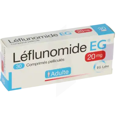 Leflunomide Eg 20 Mg, Comprimé Pelliculé à TOULOUSE