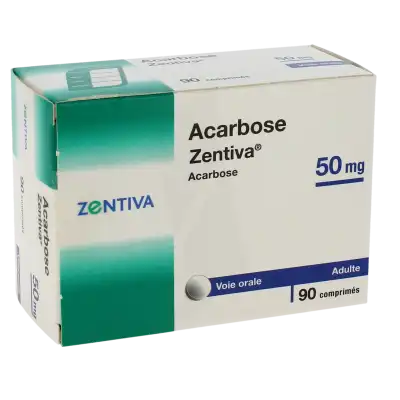 ACARBOSE ZENTIVA 50 mg, comprimé