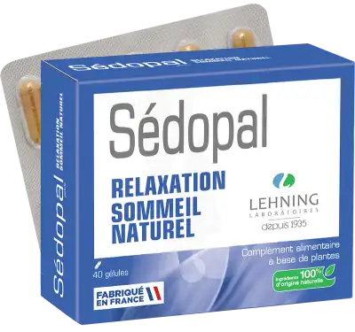Lehning Sédopal Gélules Relaxation Sommeil Naturel B/40 à LOUDUN