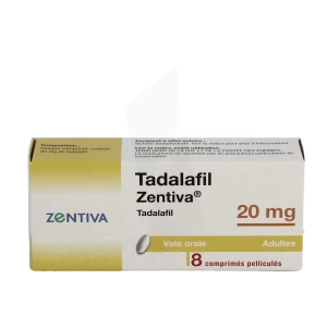 Tadalafil Zentiva 20 Mg, Comprimé Pelliculé