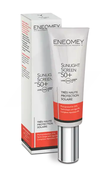 Eneomey Sunlight Screen 50+ Très Haute Protection Solaire Fl Airless/50ml