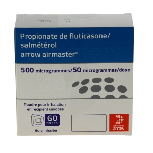 Propionate De Fluticasone/salmeterol Arrow Airmaster 500 Microgrammes/ 50 Microgrammes/dose, Poudre Pour Inhalation En Récipient Unidose