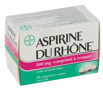 Aspirine Du Rhone 500 Mg, Comprimé à Croquer à LA TREMBLADE