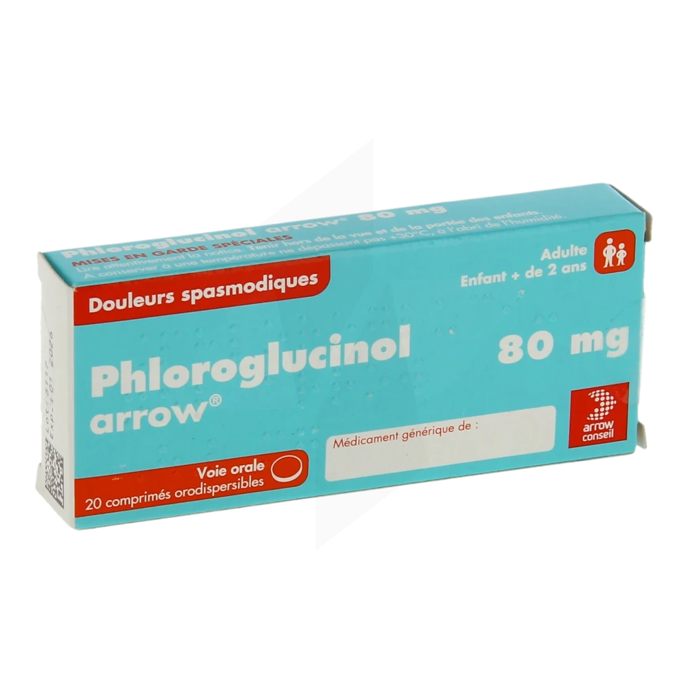 Phloroglucinol Arrow 80 Mg, Comprimé Orodispersible