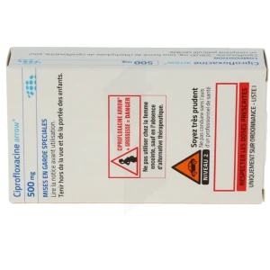 Ciprofloxacine Arrow 500 Mg, Comprimé Pelliculé Sécable