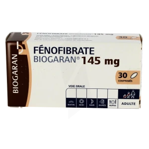 Fenofibrate Biogaran 145 Mg, Comprimé