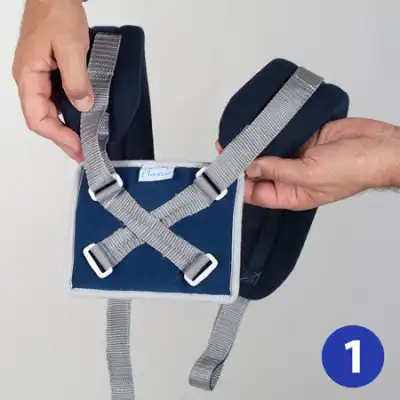 CLAVICIM Bdage av ann stab clav bleu/gri T1