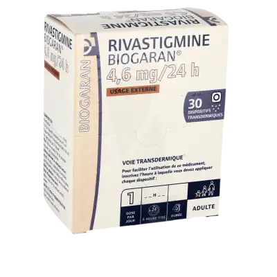 RIVASTIGMINE BIOGARAN 4,6 mg/24 h, dispositif transdermique