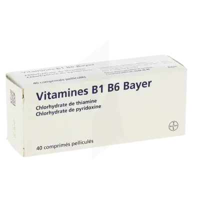 Vitamine B1 B6 Bayer, Comprimé Pelliculé Plq/40 à STRASBOURG
