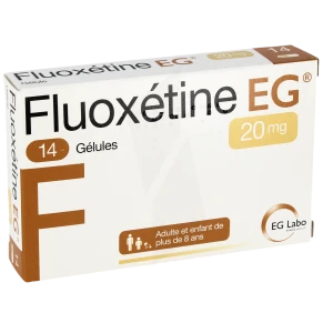 Fluoxetine Eg 20 Mg, Gélule