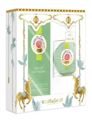 Roger & Gallet Coffret Feuille De Figuier Eau Parfumée Bienfaisante 100 Ml + Savon Parfumé Feuille De Figuier 100 G à Saint Leu La Forêt