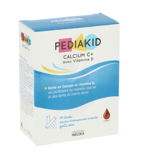 Pédiakid Calcium C+ Poudre Orale Cola 14 Sticks