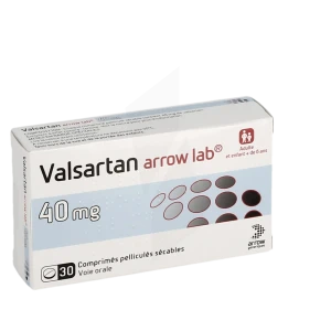 Valsartan Arrow Lab 40 Mg, Comprimé Pelliculé Sécable