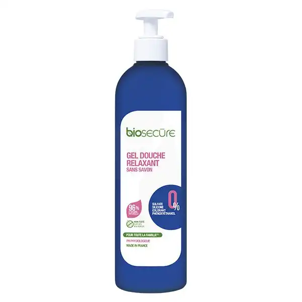 Bio Secure Naturelle Gel Douche Relaxant Sans Savon Fl Pompe/400ml