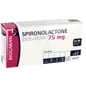 Spironolactone Biogaran 75 Mg, Comprimé Sécable