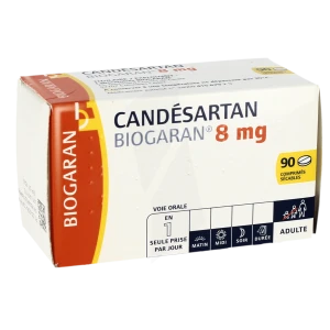 Candesartan Biogaran 8 Mg, Comprimé Sécable