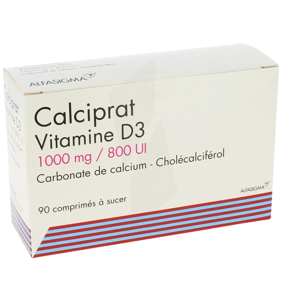 Calciprat Vitamine D3 1000 Mg/800 Ui, Comprimé à Sucer