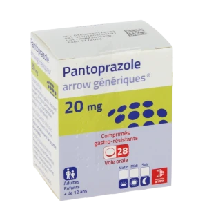 Pantoprazole Arrow Generiques 20 Mg, Comprimé Gastro-résistant