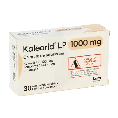 KALEORID LP 1000 mg, comprimé à libération prolongée