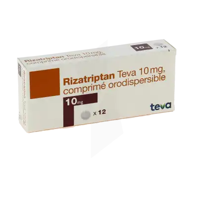 RIZATRIPTAN TEVA 10 mg, comprimé orodispersible