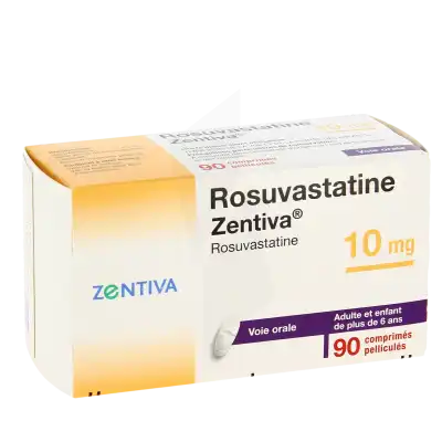 Rosuvastatine Zentiva 10 Mg, Comprimé Pelliculé à LE LAVANDOU