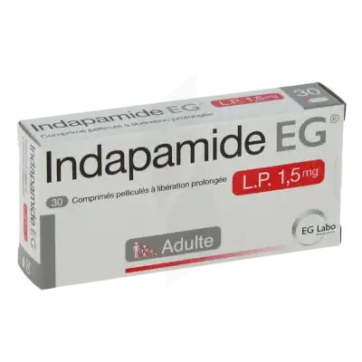 Indapamide Eg Lp 1,5 Mg, Comprimé Pelliculé à Libération Prolongée à Abbeville