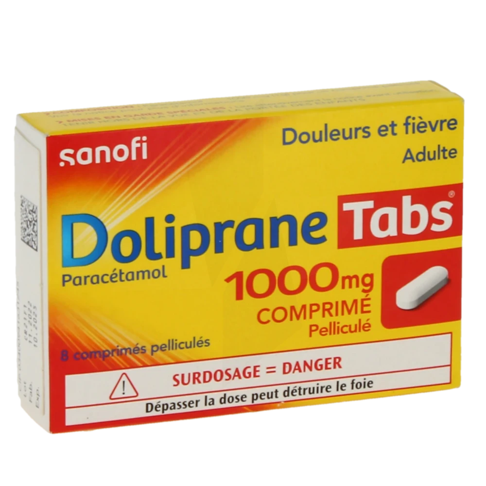 Dolipranetabs 1000 Mg, Comprimé Pelliculé