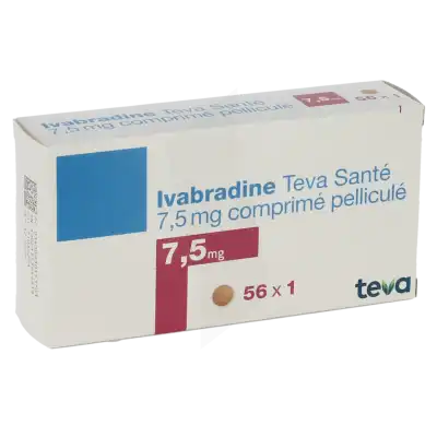 Ivabradine Teva Sante 7,5 Mg, Comprimé Pelliculé à Eysines