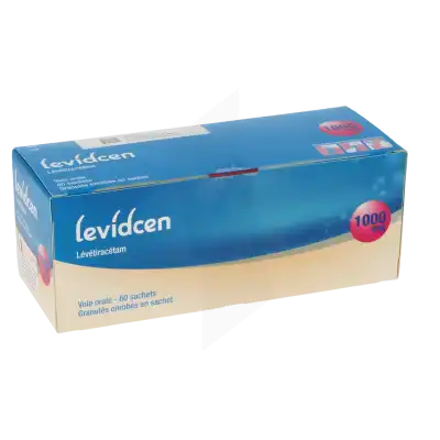 LEVIDCEN 1000 mg, granulés enrobés en sachet