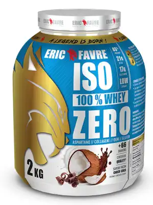 Eric Favre Iso 100% Whey Zero 2 Kg Saveur Choco Coco à Ris-Orangis