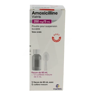 Amoxicilline Viatris 250 Mg/5 Ml, Poudre Pour Suspension Buvable
