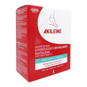 Akileine Soins Rouges Galet De Bain Effervescent Revitalisant 6doses/20g