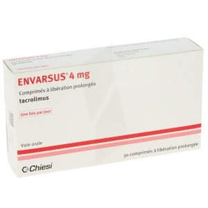 Envarsus 4 Mg, Comprimé à Libération Prolongée