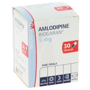Amlodipine Biogaran 5 Mg, Gélule