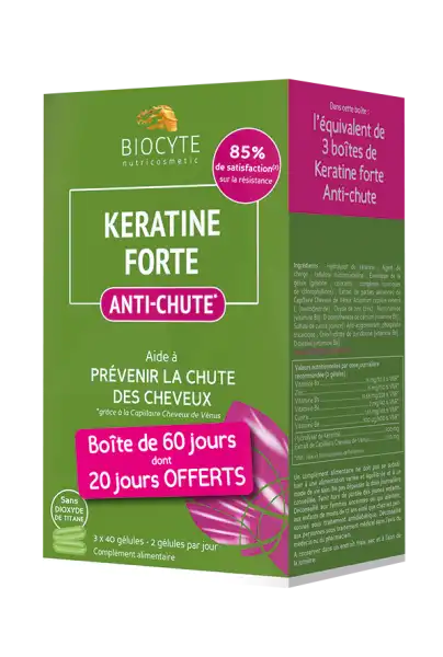 Biocyte Kératine Forte Anti-chute Gélules B/120