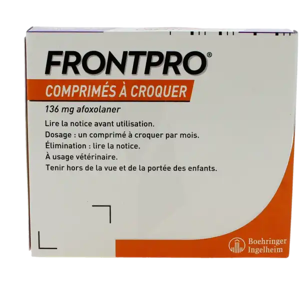 Frontpro 136 Mg Comprimes A Croquer Pour Chiens > 25 -50 Kg, Comprimé à Croquer