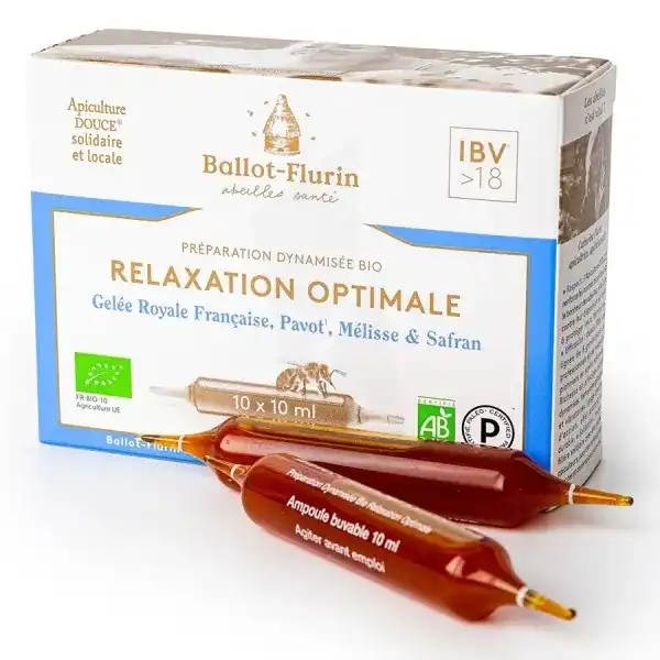 Ballot-flurin Préparation Dynamisée Relaxation Optimale 10 Ampoules/10ml